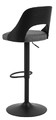 Bar Stool Lucy, grey/black