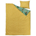 BRUMMIG Duvet cover and pillowcase, forest animal pattern/multicolour, 150x200/50x60 cm