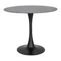 Table Simplet Skinny Premium Stone 90cm, black