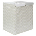 Dual-Compartment Laundry Basket 50x41x57, grey