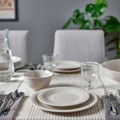 SANDSKÄDDA Side plate, light grey-beige, 20 cm, 4 pack