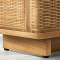 FRYKSÅS TV bench, rattan, 157x41x49 cm