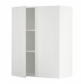 METOD Wall cabinet with shelves/2 doors, white/Stensund white, 80x100 cm