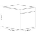 DRÖNA Box, white, 33x38x33 cm