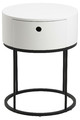 Nightstand Bedside Table Polo, white