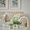 KÖRSBÄRSBJÖRK Plant pot, light grey/beige, 6 cm