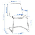 TOBIAS Chair, transparent, chrome-plated