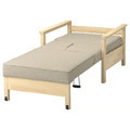 TORNSBORG Armchair-bed, Naggen beige/pine