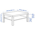 LACK Coffee table, white, 118x78 cm