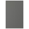 VOXTORP 2-p door f corner base cabinet set, left-hand dark grey, 25x80 cm