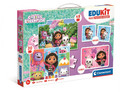 Clementoni Children's Puzzle Gabby's Dollhouse 4in1 Edukit 3+
