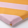 BÄNKKAMRAT Bench pad, pink/yellow, 90x50x3 cm