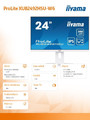 IIYAMA 23.8" Monitor XUB2492HSU-W6 IPS HDMI DP 100Hz