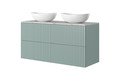 Wall-mounted Wash-basin Cabinet MDF Nicole 60cm, sage