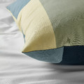 BRUNKRISSLA Pillowcase, green/multicolour, 50x60 cm