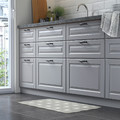 GÅNGPASSAGE Kitchen mat, grey/white, 45x70 cm