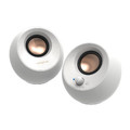 Creative Pebble V3 2.0 Desktop Speakers, White