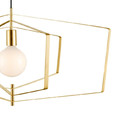 GoodHome Pendant Lamp Nedoki E27 90cm, brass