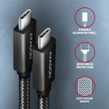 AXAGON USB Cable BUCM32-CM20AB USB-C - USB-A 3.2