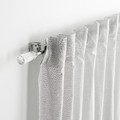 SOLDVÄRGMAL Curtain rod set, silver-colour, 120-210 cm 19 mm