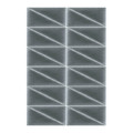 Upholstered Wall Panel Triangle Stegu Mollis 15x30cm 2pcs L, dark grey