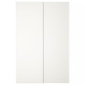 HASVIK Pair of sliding doors, white, 150x236 cm