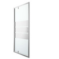 GoodHome Pivot Shower Door Beloya 100 cm, chrome/mirror glass