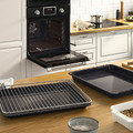 STENABY True fan oven, added steam function bake function/black IKEA 500