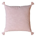 GoodHome Cushion Tassels 45 x 45 cm, pink