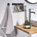 GoodHome Bathroom Hook Koros, black