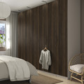 PAX / STORKLINTA Wardrobe combination, grey-beige/dark brown stained oak effect, 300x60x236 cm