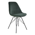 Chair Oslo Velvet, dark green