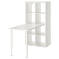 KALLAX / LINNMON Desk combination, white, 77x139x147 cm