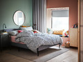 LINDBYN Mirror, black, 110 cm