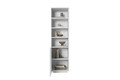 Shelving Unit Bookcase Asha 50cm, matt white