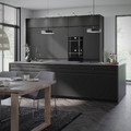 METOD Top cabinet for fridge/freezer, black/Upplöv matt anthracite, 60x40 cm