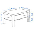 LACK  Coffee table, white stained oak effect, 90x55 cm