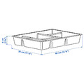 RAGGISAR Tray, dark grey, 40x30 cm