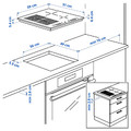 SMAKLIG Induction hob, black IKEA 500 black, 59 cm