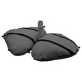 IGGÖN Parasol base with sandbags, dark grey, 60x60 cm