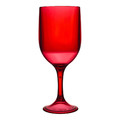 Plastic Wine Glass 340ml, red