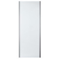 Shower Panel Zilia 80 x 200 cm, inox/clear glass