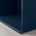 SKRUVBY TV bench, black-blue, 156x38x60 cm