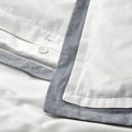 TÅTELSMYGARE Duvet cover and 2 pillowcases, white/blue, 200x200/50x60 cm