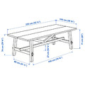 SKOGSTA Dining table, acacia, 235x100 cm