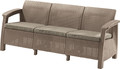 Garden Outdoor Sofa 3-seat, cappuccino