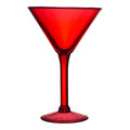 Plastic Cocktail Glass 240ml, red