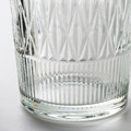 SMÄLLSPIREA Vase, clear glass/patterned, 22 cm
