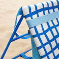 STRANDÖN Sun lounger, blue/white