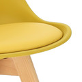 Dining Chair Norden Cross PP, yellow